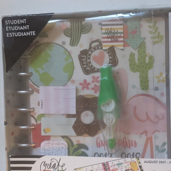 NWT Back School Happy Planner Classic Student Box Kit 2017 Outdated Highlighter - Picture 3 of 9